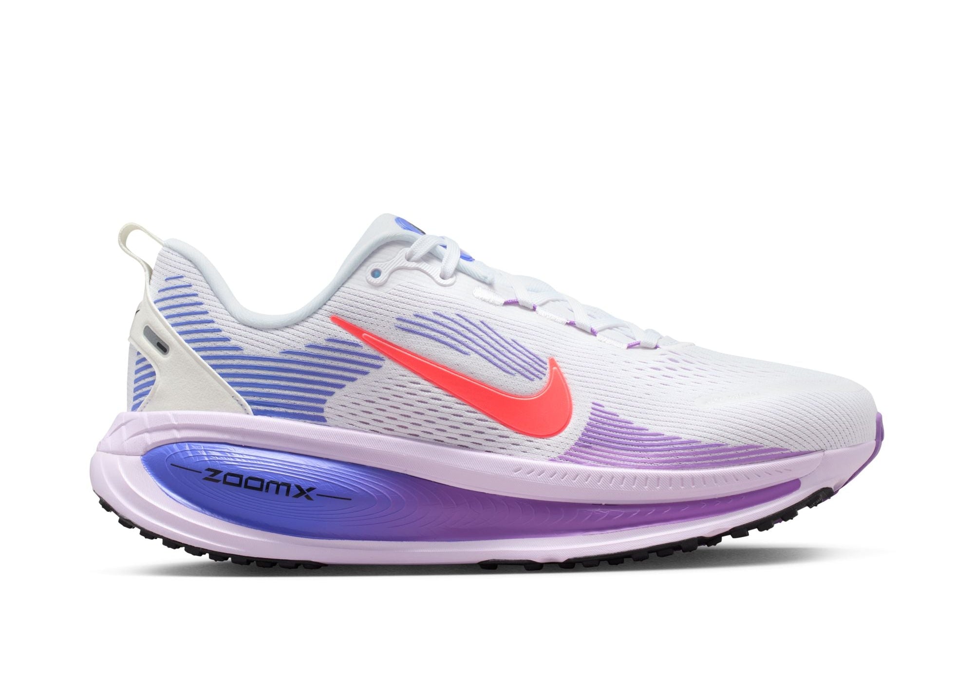 Nike Vomero 18 (B Width) - White/Violet Mist/Sapphire/Hot Lava (Womens)