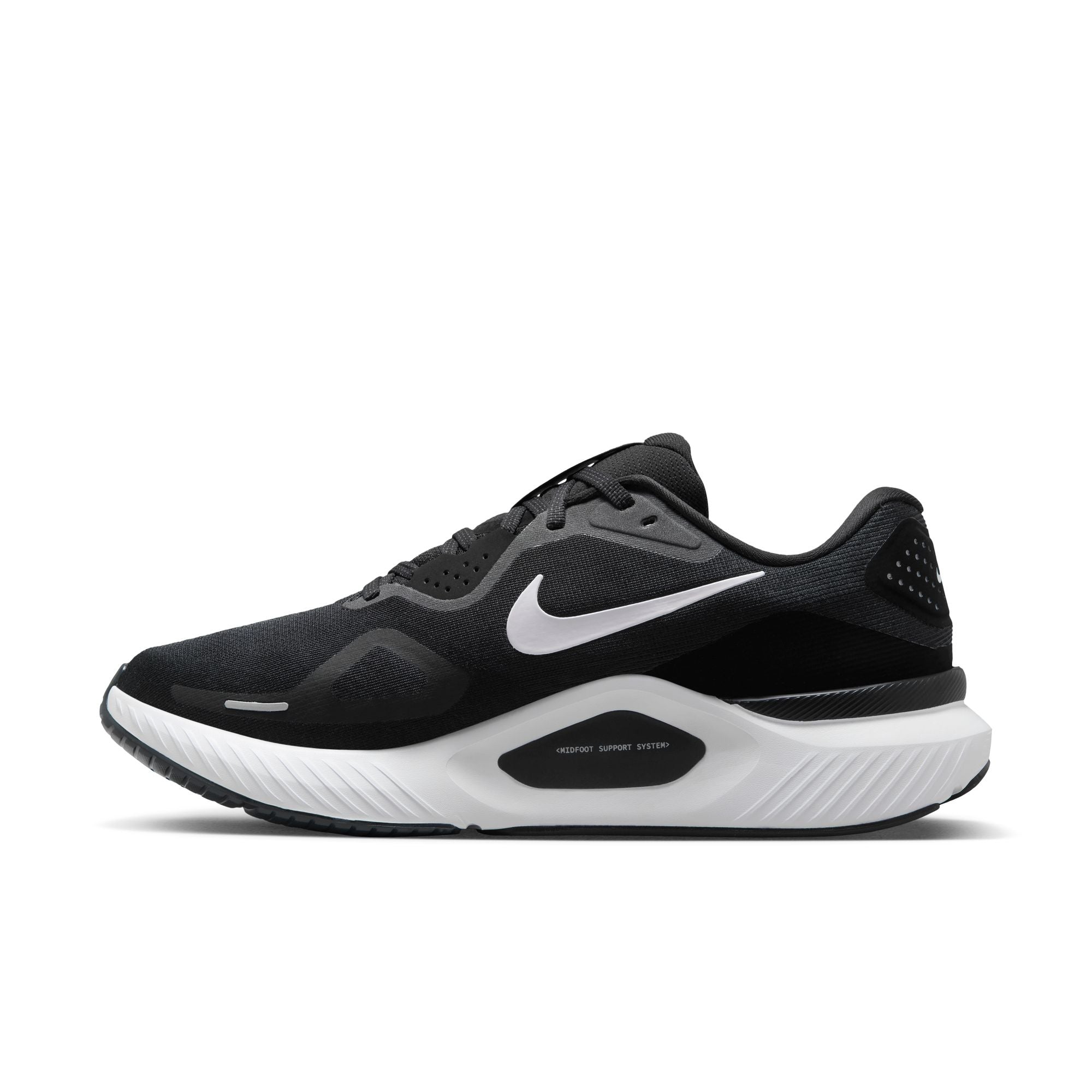Nike Air Zoom Structure 26 (2E Width) - Black/White/Wolf Grey (Mens)