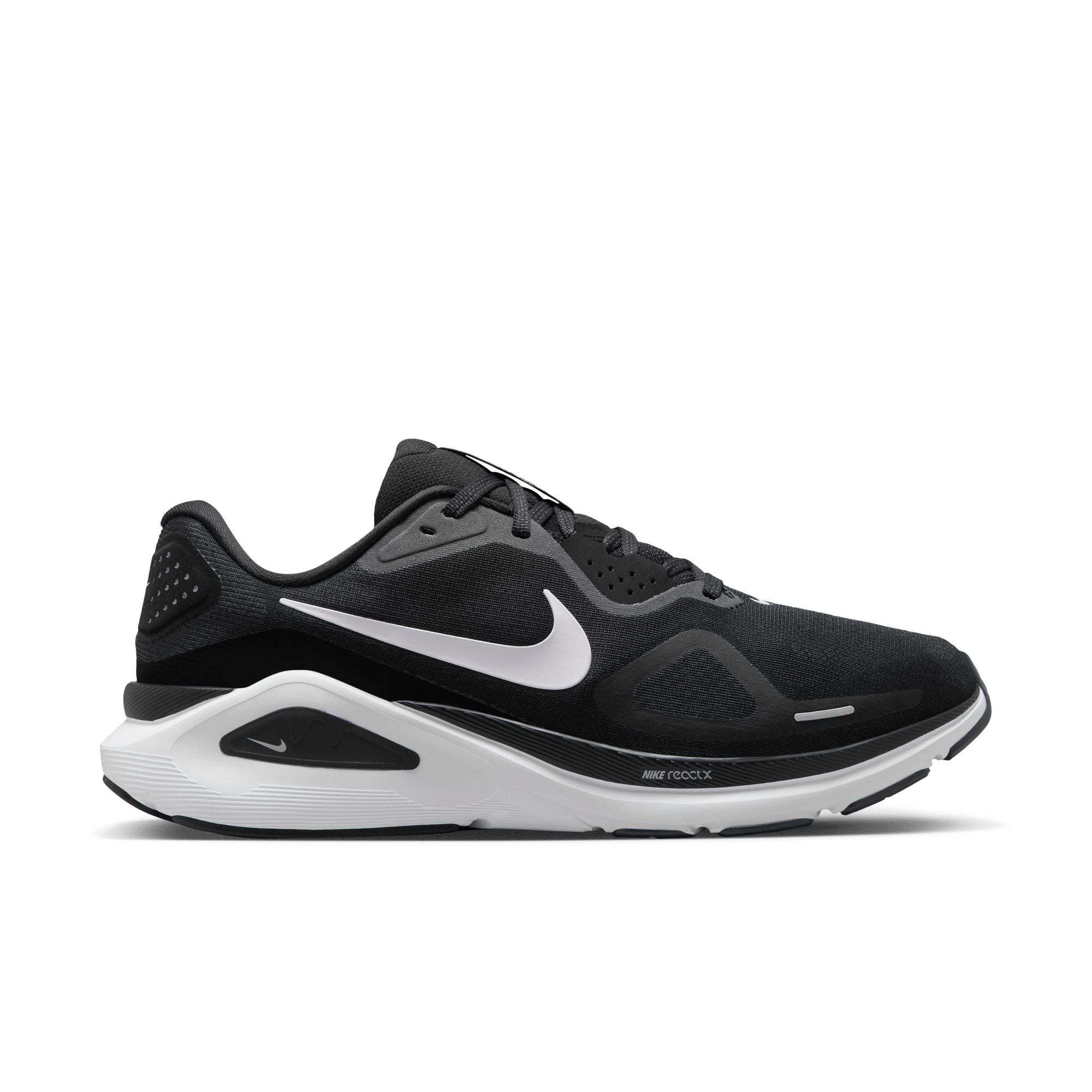 Nike Air Zoom Structure 26 (2E Width) - Black/White/Wolf Grey (Mens)