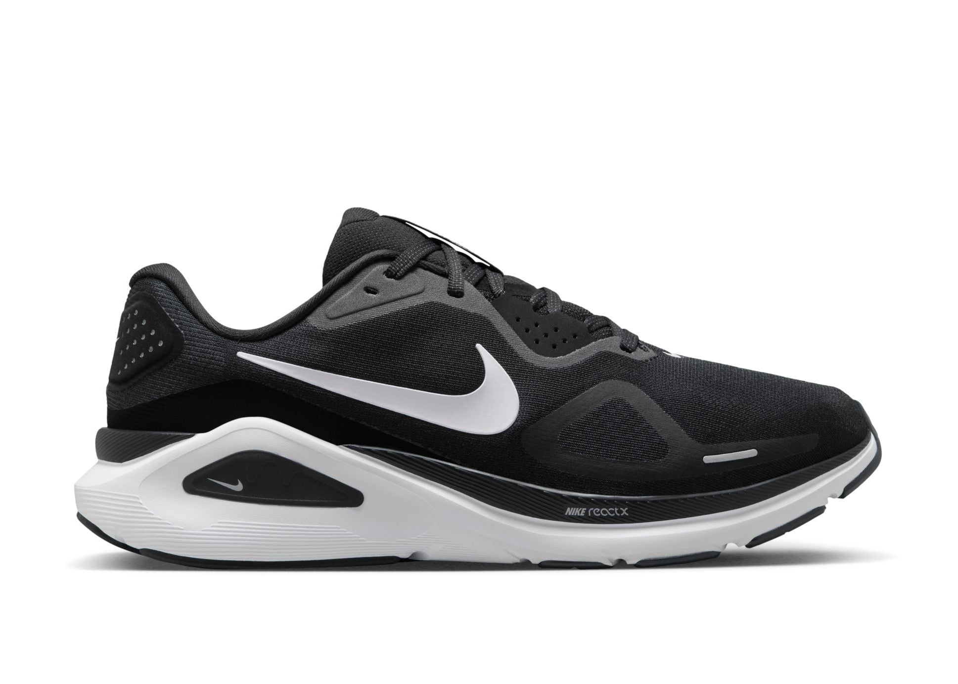 Nike Air Zoom Structure 26 (2E Width) - Black/White/Wolf Grey (Mens)