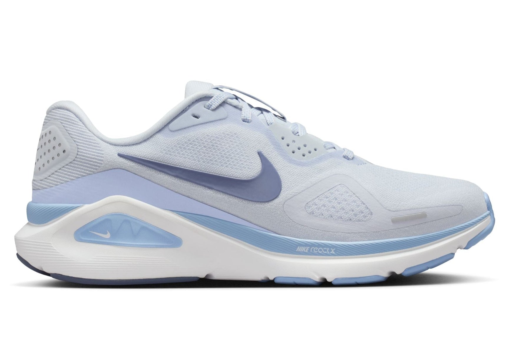 Nike Air Zoom Structure 26 (D Width) - Football Grey/Aluminium/White/World Indigo (Womens)