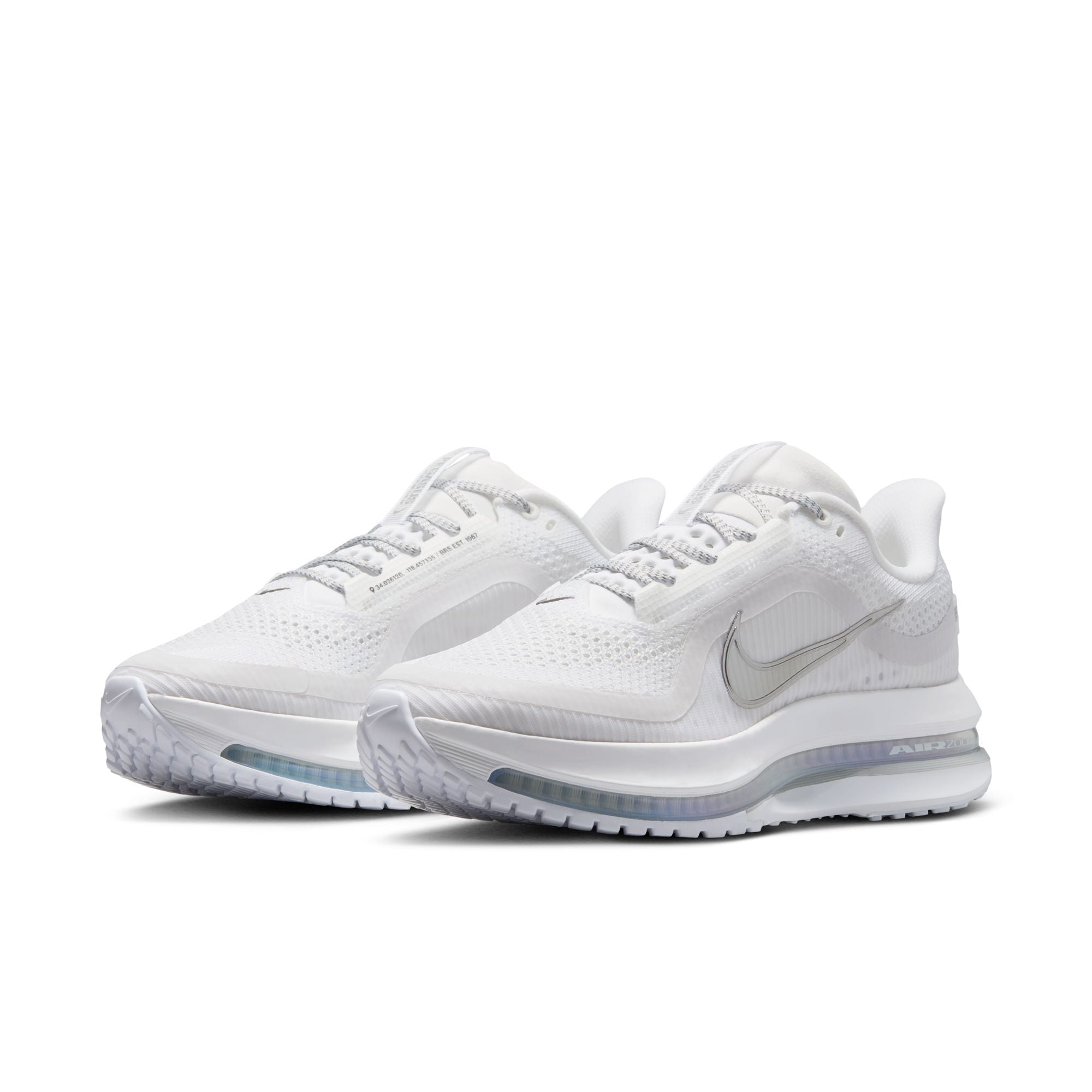 Nike Pegasus Premium (B Width) - White/Metallic Silver (Womens)