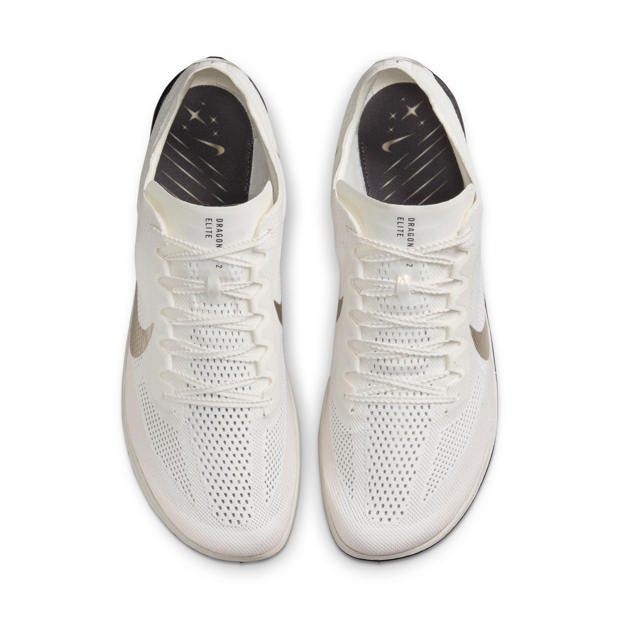Nike ZoomX Dragonfly 2 Elite JI (D Width) - Sail/MTLC-Gold-Grain (Unisex)