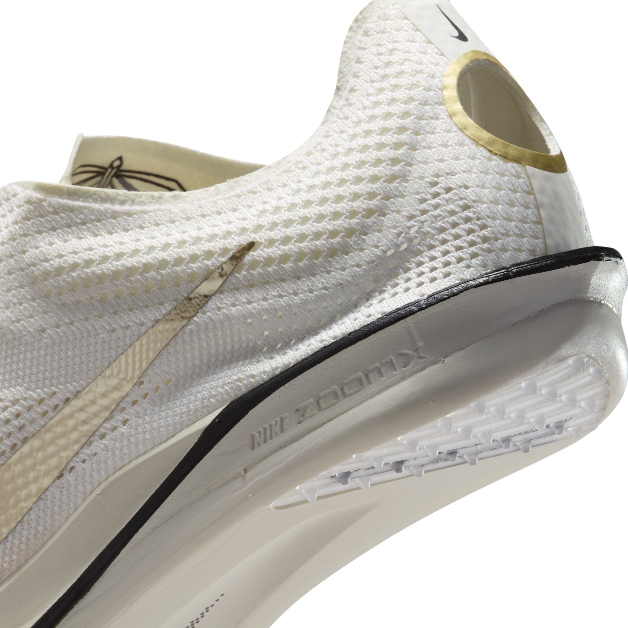 Nike ZoomX Dragonfly 2 Elite JI (D Width) - Sail/MTLC-Gold-Grain (Unisex)