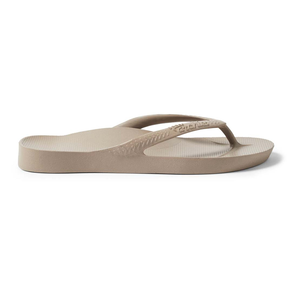 Beige sandal on a white background