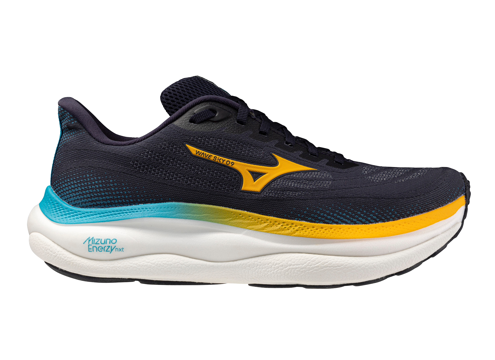 Mizuno Wave Sky 9 (D Width) - Blue/Citrus/Capri Breeze (Mens)