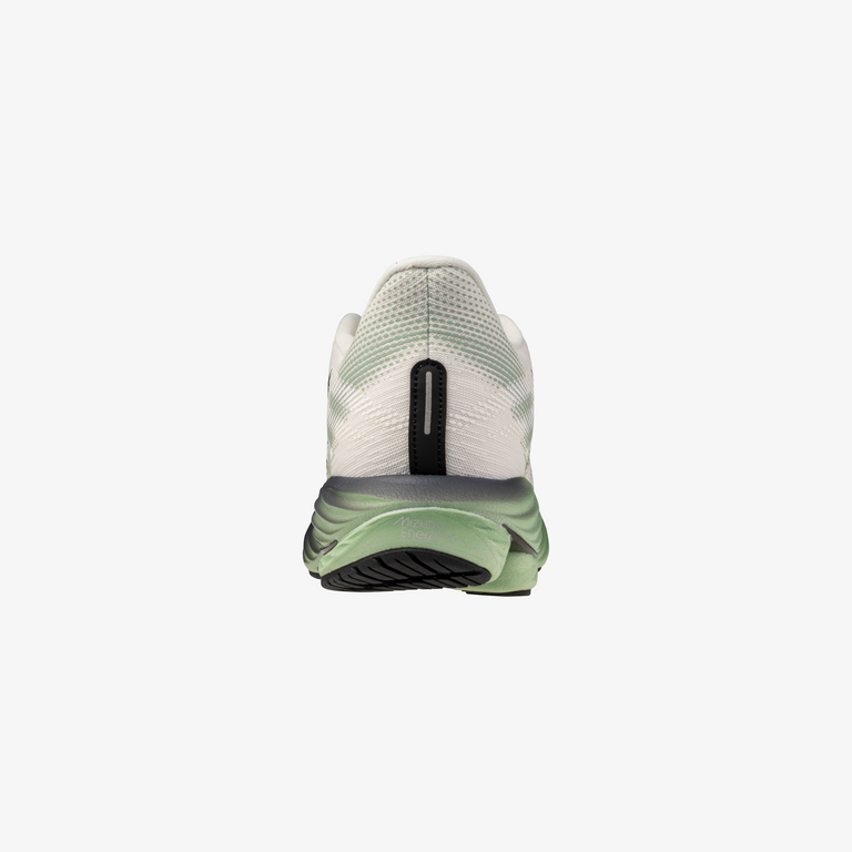 Mizuno Wave Rider 28 (D Width) - Mizuno Snow White/Frosty Green/Black (Mens)
