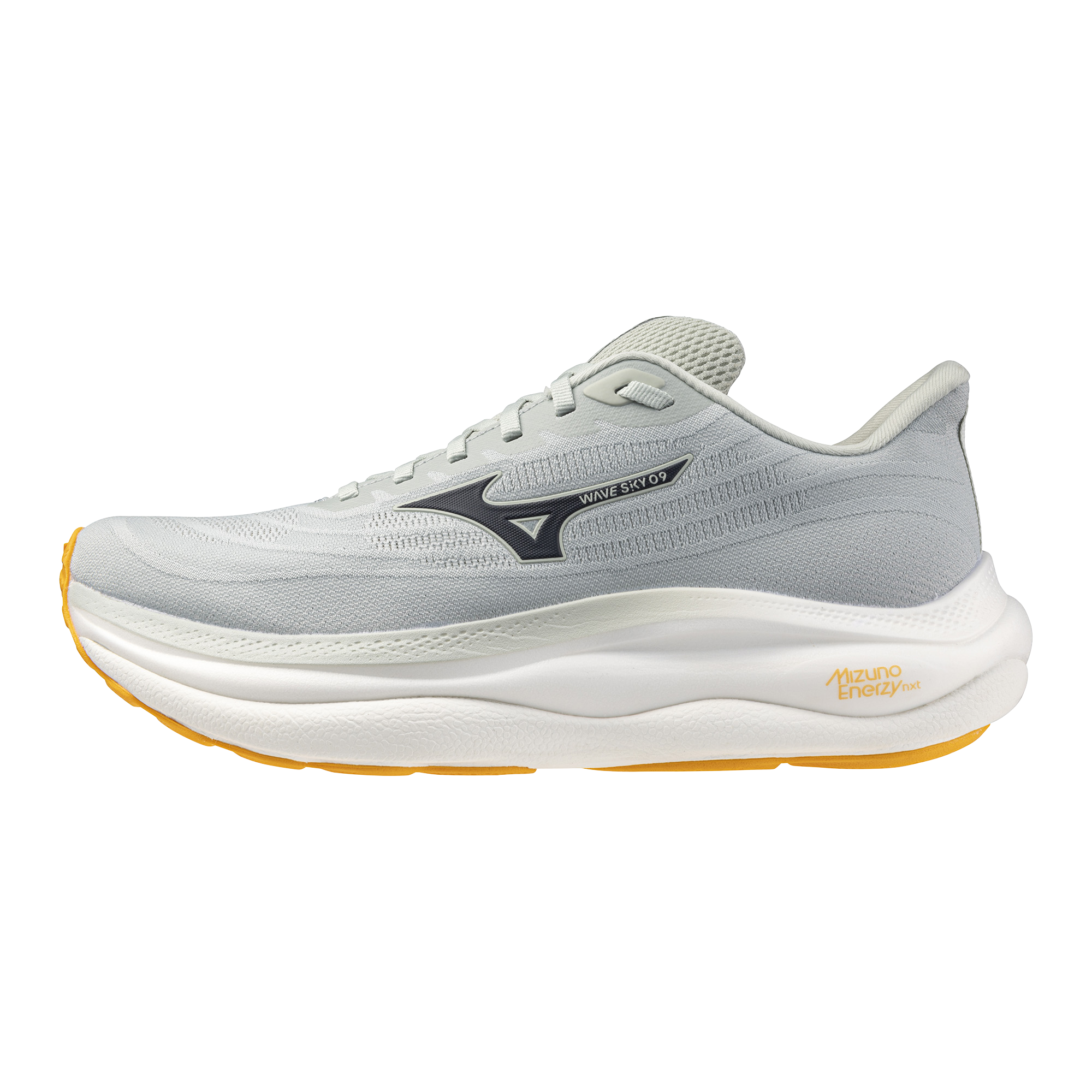 Mizuno Wave Sky 9 (2E Width) - Mercury/Baritone Blue/Blazing Orange (Mens)