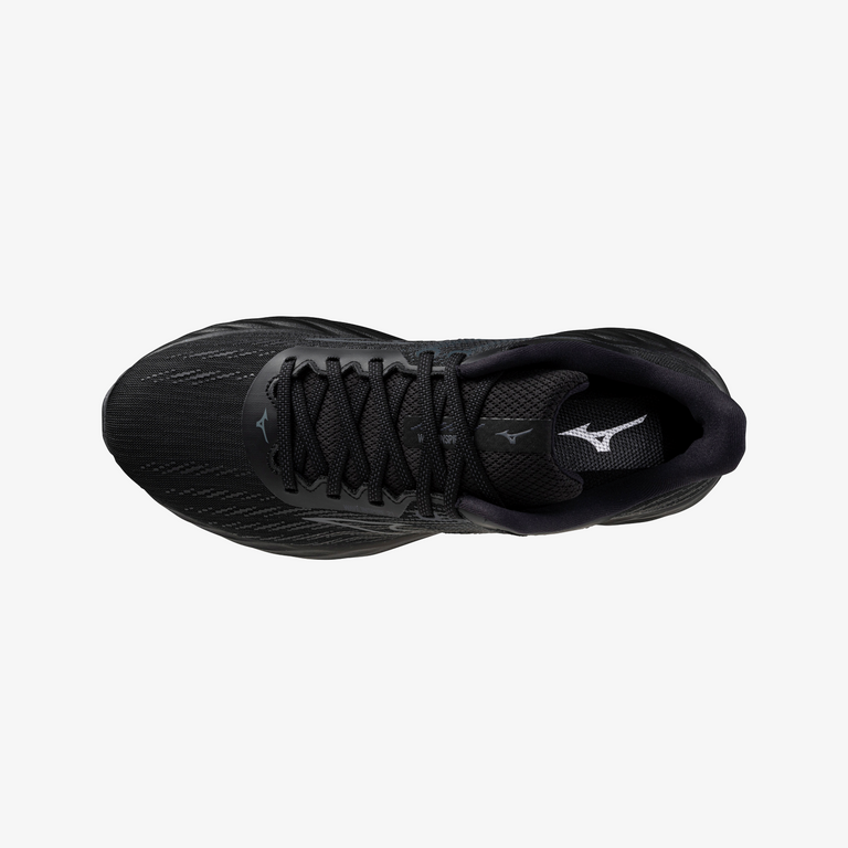 Mizuno Wave Inspire 21 (D Width) - Black/Metallic Grey (Womens)