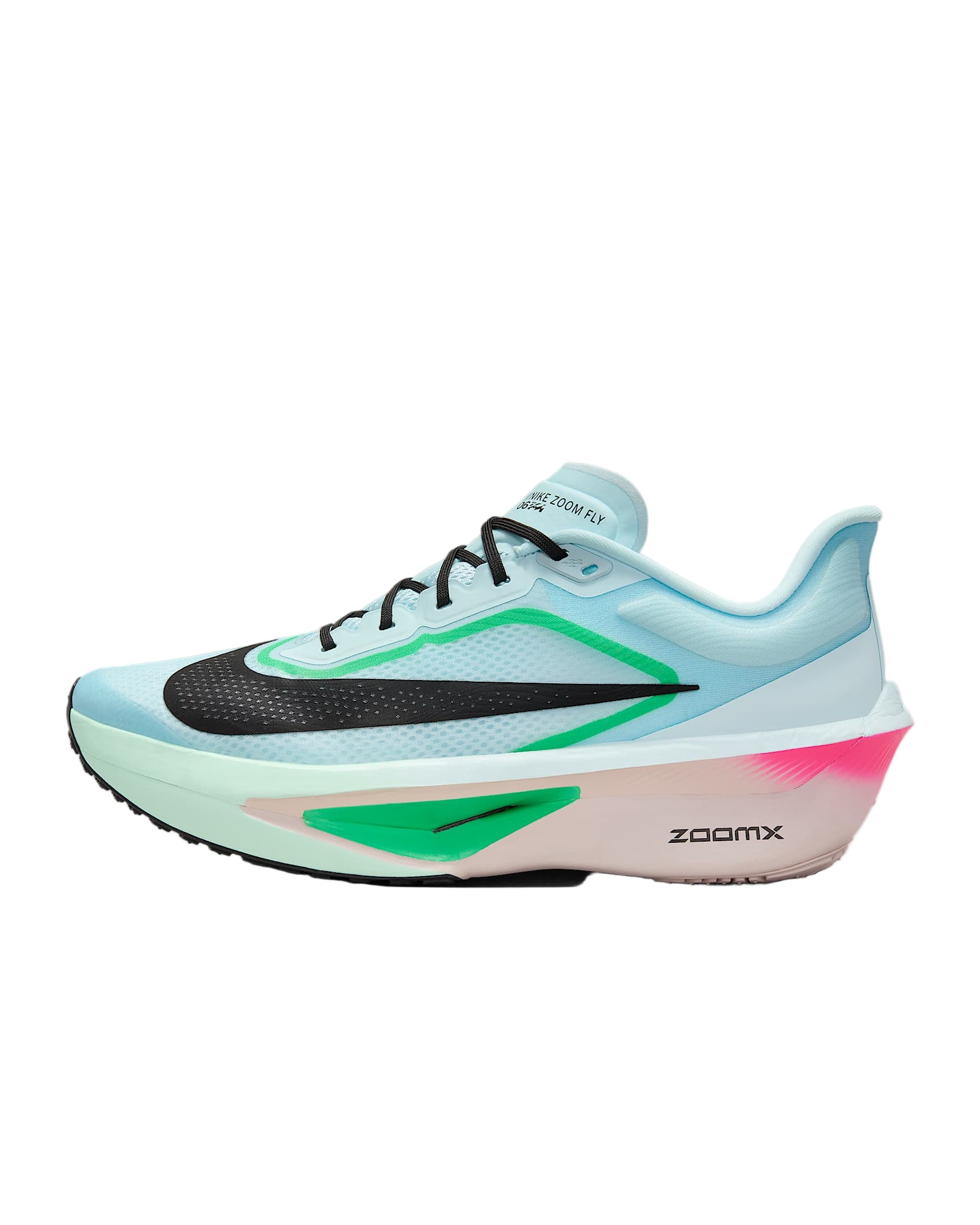 Nike Zoom Fly 6 (D Width)- Glacier Ice/Black/Hyper Pink (Mens)