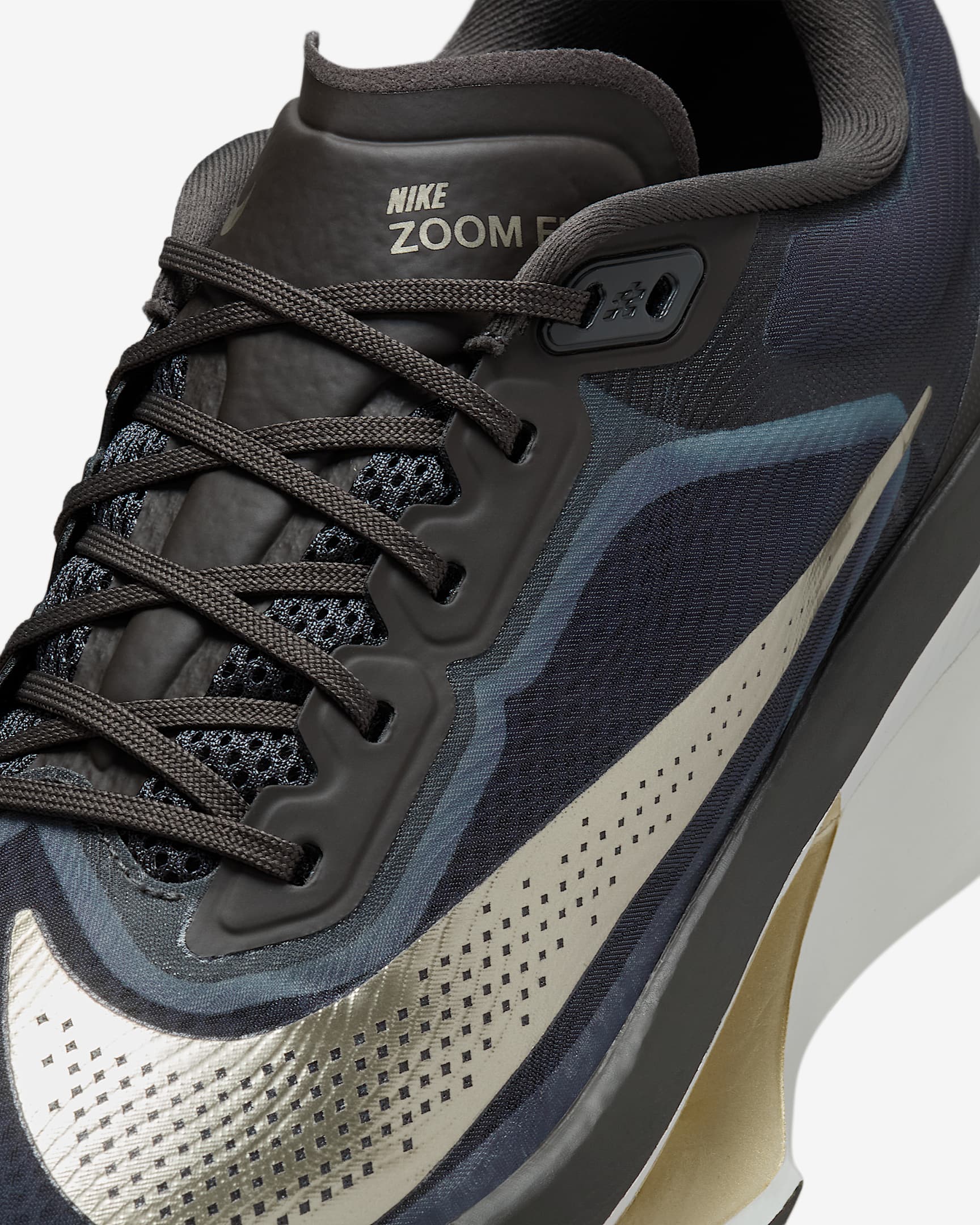 Nike Zoom Fly 6 JI (D Width)- Medium Ash/MTLC Gold Grain (Mens)
