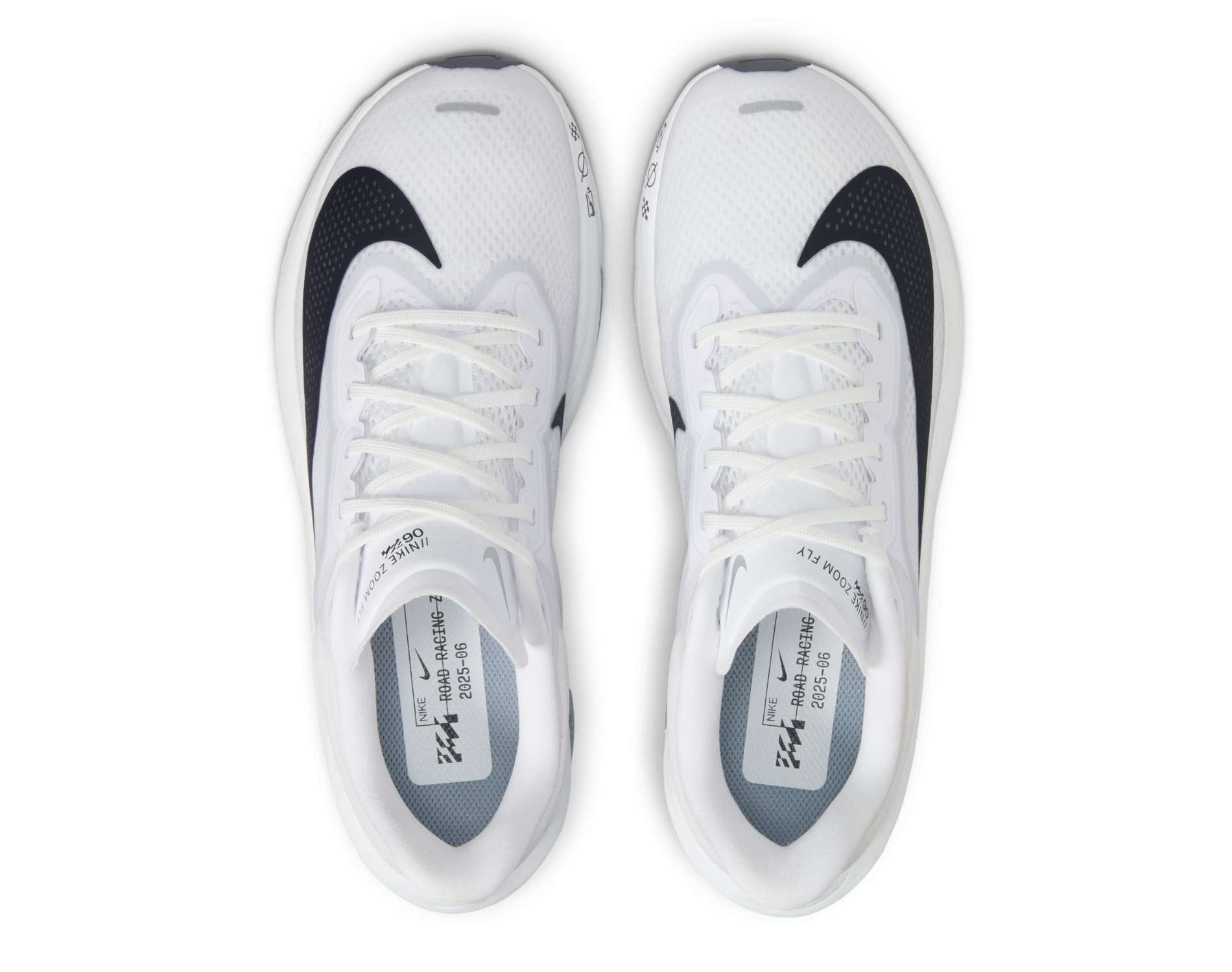 Nike Zoom Fly 6 (D Width)- White/Gridiron/Pure Platinum (Mens)