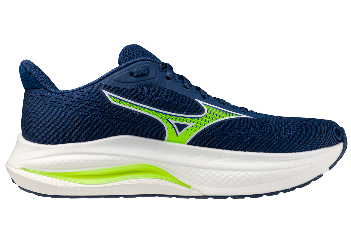Mizuno Wave Inspire 22 (2E Width) - Estate Blue/Lightning Yellow/Lightning Yellow (Mens)