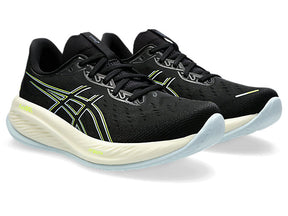 Asics Gel Cumulus 26 (2E Width) - Black/Safety Yellow (Mens)