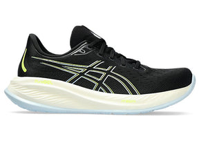 Asics Gel Cumulus 26 (2E Width) - Black/Safety Yellow (Mens)