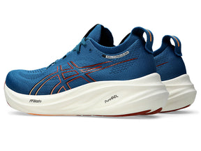 Asics Gel Nimbus 26 (2E Width) - Rich Navy/Faded Orange (Mens)