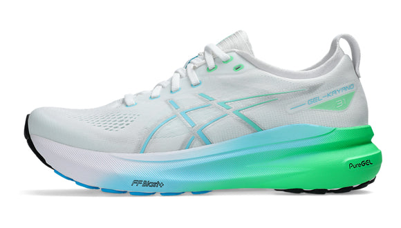 Asics Gel Kayano 31 (D Width) - White/Bright Cyan (Mens)