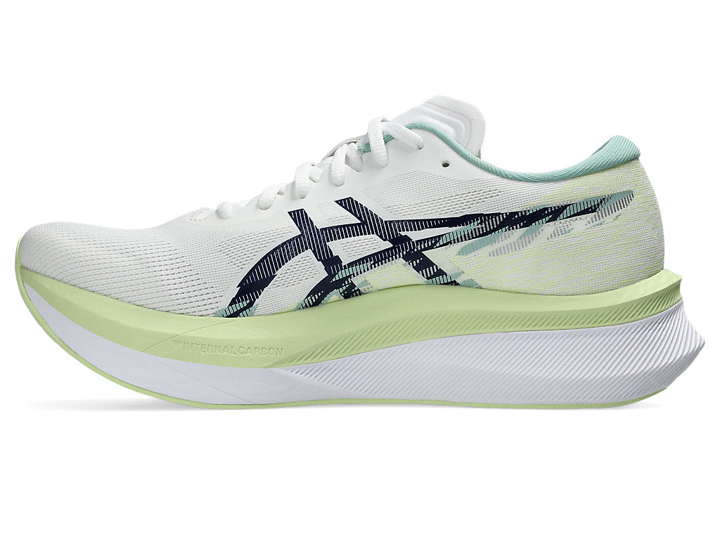 Asics Magic Speed 4 (D Width) - White/Blue Expanse (Mens)