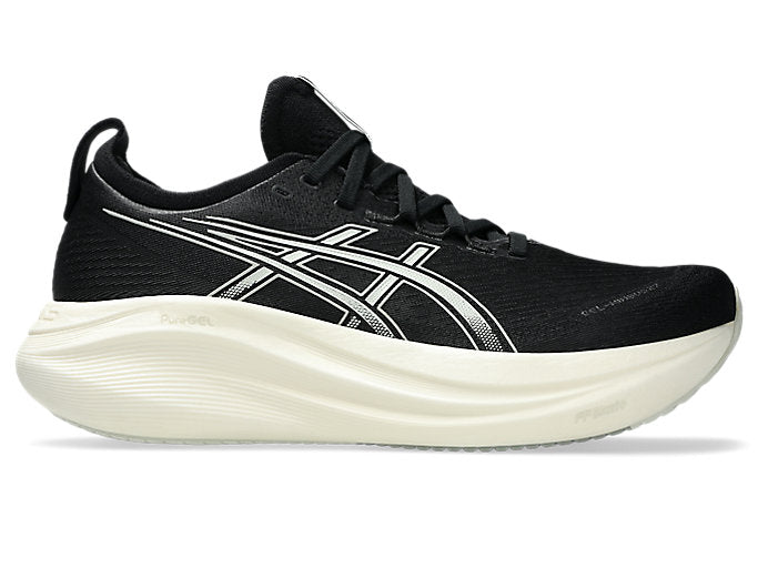 Asics Gel Nimbus 27 (4E Width) - Black/Lake Grey (Mens)