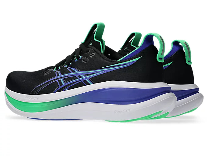 Asics Gel Nimbus 28 (D Width) - Black/Cobalt Burst (Mens)