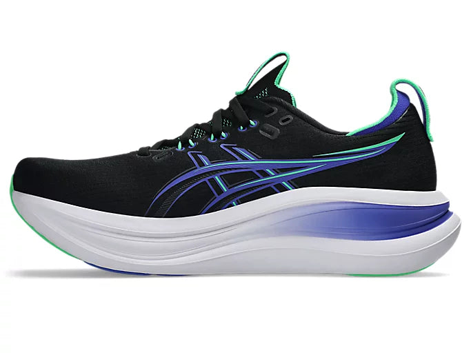 Asics Gel Nimbus 28 (D Width) - Black/Cobalt Burst (Mens)