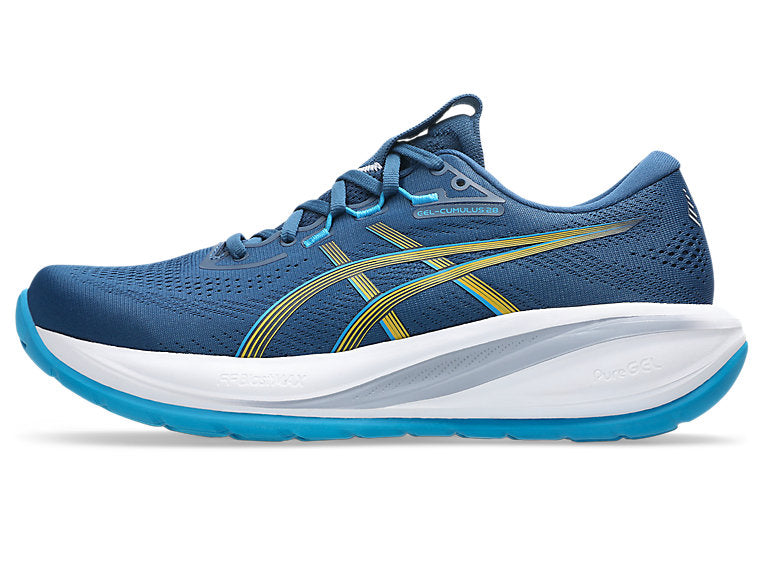 Asics Gel Cumulus 28 (D Width) - Twilight Blue/Yamabuki (Mens)