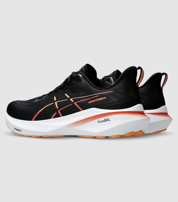 Asics GT-2000 13 (D Width) - Black/Faded Orange (Mens)