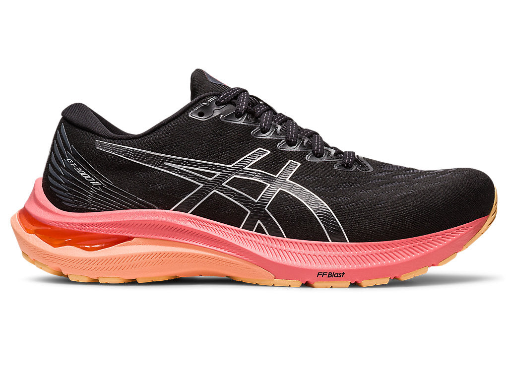 Asics Gt-2000 11 (B Width) - Black/Pure Silver (Womens)