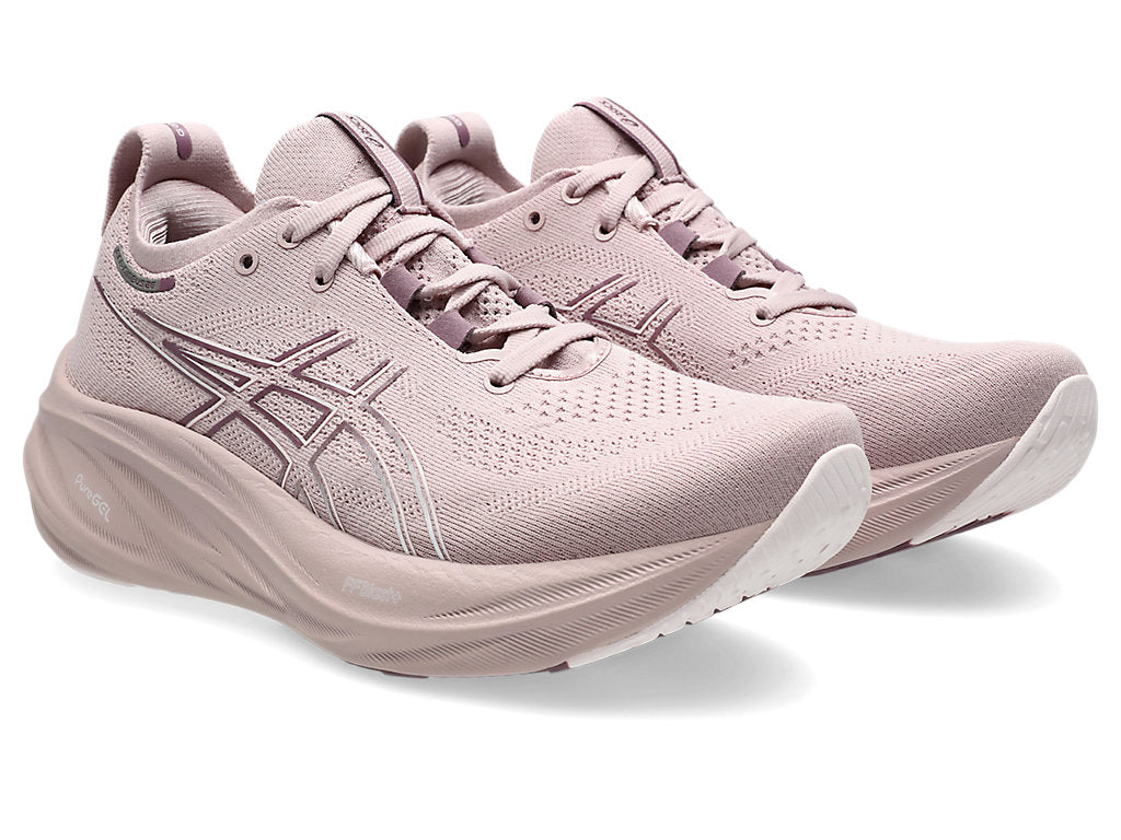 Asics Gel Nimbus 26 (B Width) - Watershed Rose/White (Womens)