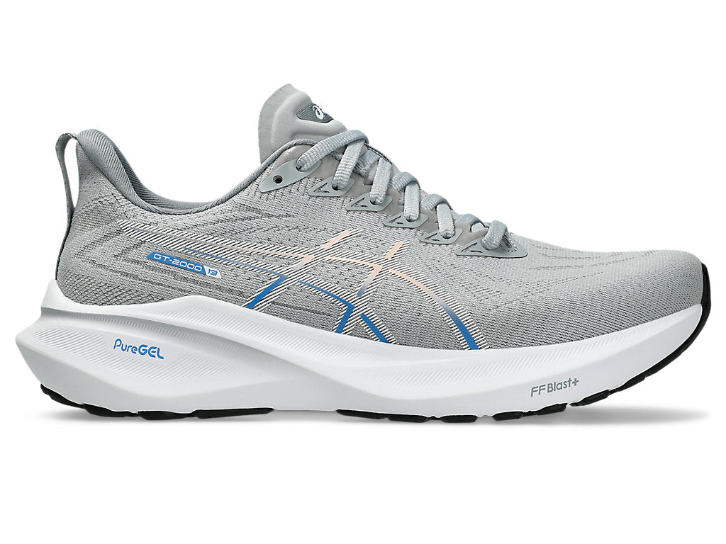 Asics GT-2000 13 (D Width) - Piedmont Grey/White (Womens)