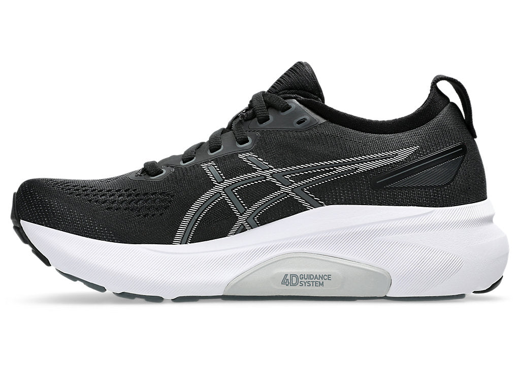 Asics Gel Kayano 31 (B Width) - Black/Pure Silver (Womens)