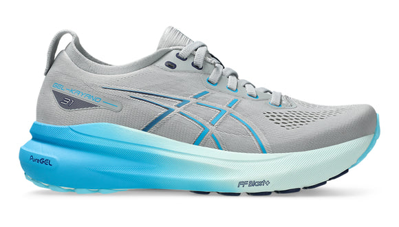 Asics Gel Kayano 31 (B Width) - Piedmont Grey/Aqua (Womens)