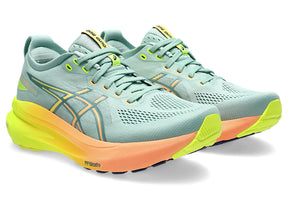 Asics Gel Kayano 31 Paris (B Width) - Light Celadon/Safety Yellow (Womens)