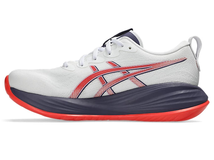 Asics Gel Cumulus 27 (B Width) - White/Greyish Purple (Womens)