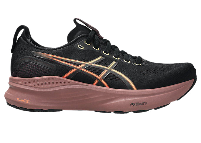 Asics Gel Kayano 32 (B Width) - Black/Dark Currant (Womens)