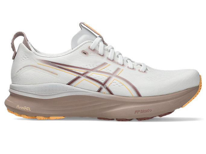 Asics Gel Kayano 32 (B Width) - White/Orange Glow (Womens)