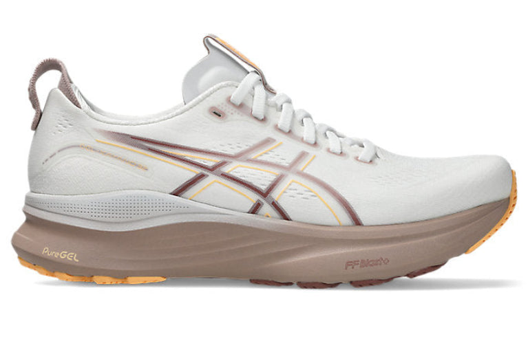 Asics Gel Kayano 32 (B Width) - White/Orange Glow (Womens)