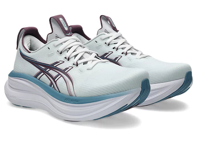 Asics Gel Nimbus 28 (D Width) - Arctic Blue/Velvet Purple (Womens)