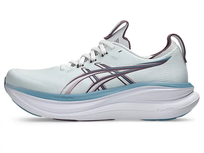 Asics Gel Nimbus 28 (D Width) - Arctic Blue/Velvet Purple (Womens)