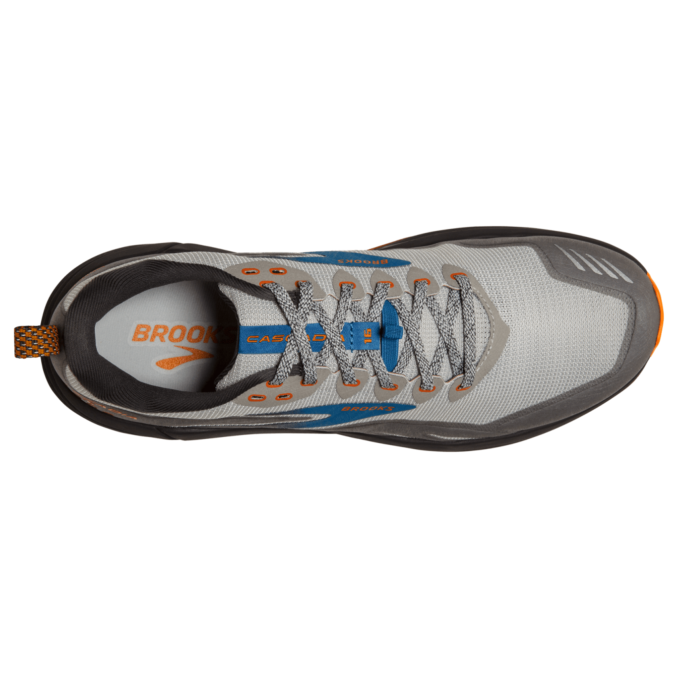 Brooks Cascadia 16 (2E Width) - Oyster Mushroom/Orange (Mens)