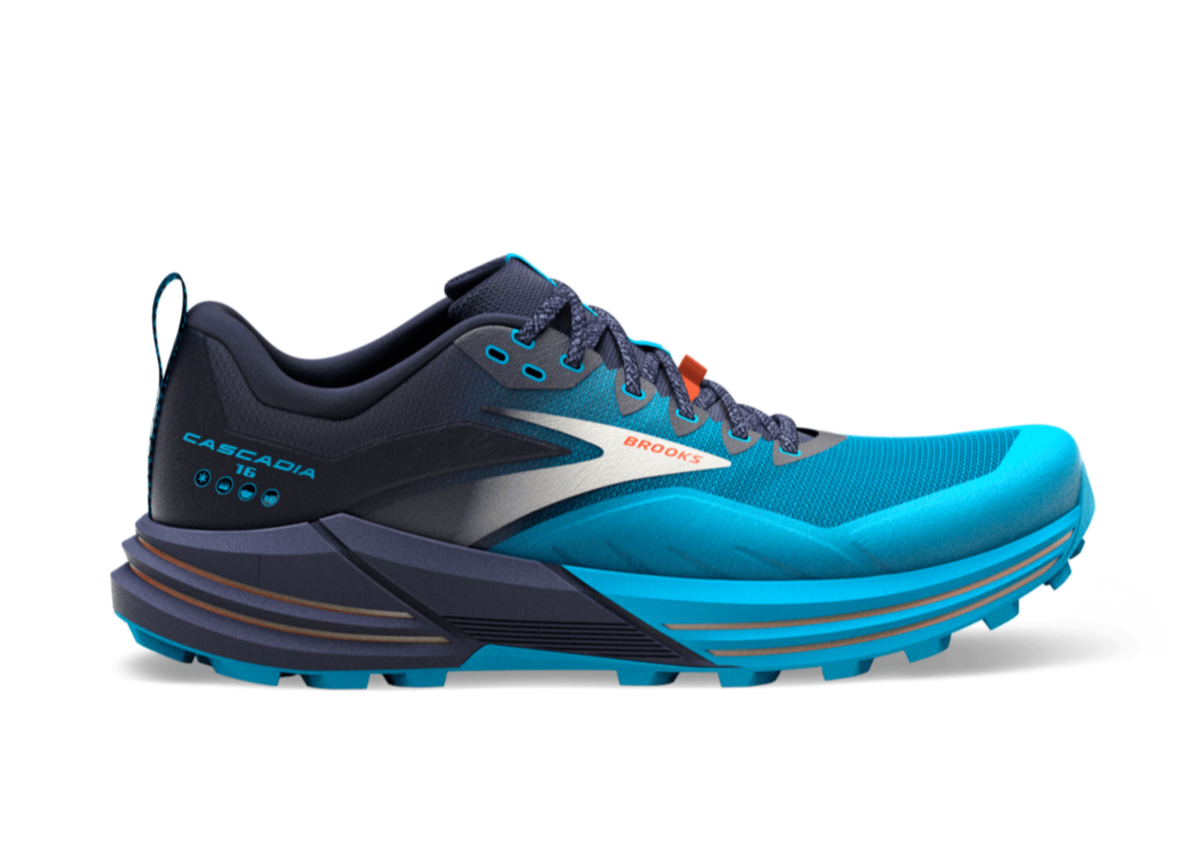 Brooks Cascadia 16 (D Width) - Peacoat/Atomic Blue (Mens)