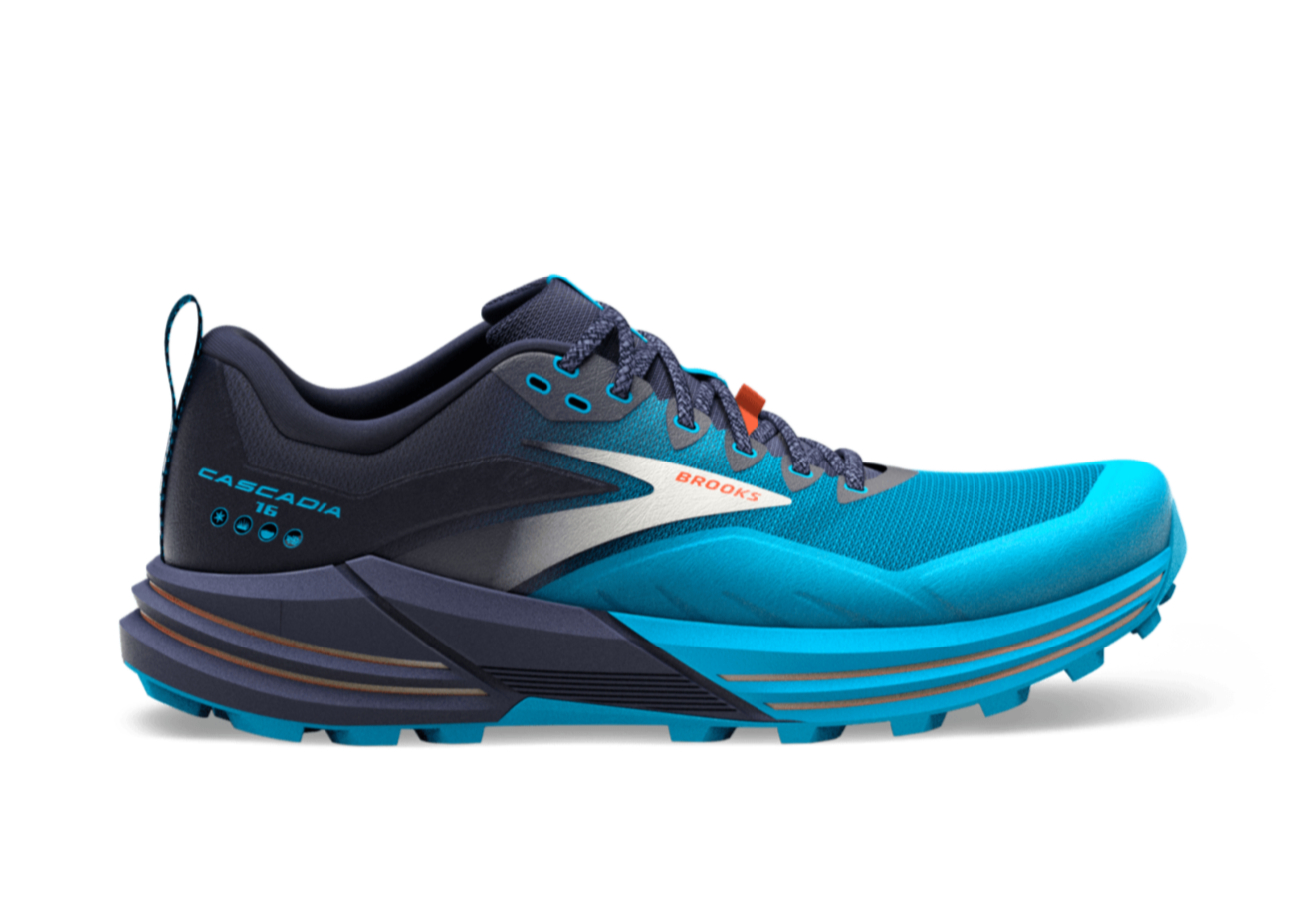 Brooks Cascadia 16 (D Width) - Peacoat/Atomic Blue (Mens)