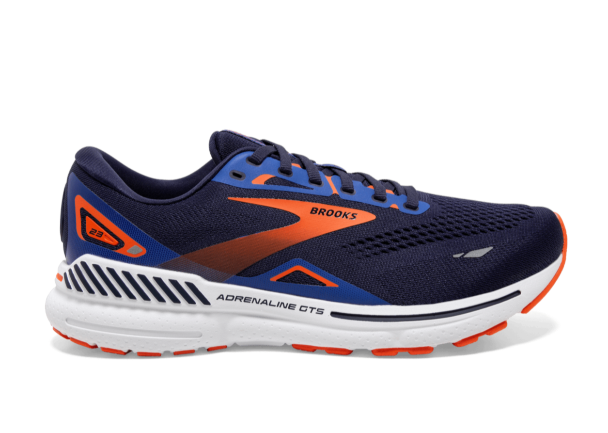 Brooks Adrenaline GTS 23 (D Width) - Peacoat/Orange/Surf the Web (Mens)