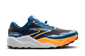 Brooks Caldera 7 (D Width) - Ebony/Blue Sapphire/Orange (Mens)