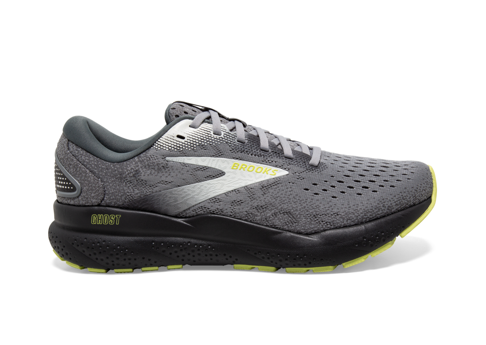 Brooks Ghost 16 (D Width) - Primer/Grey/Lime (Mens)