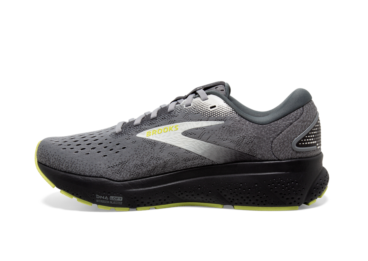 Brooks Ghost 16 (D Width) - Primer/Grey/Lime (Mens)