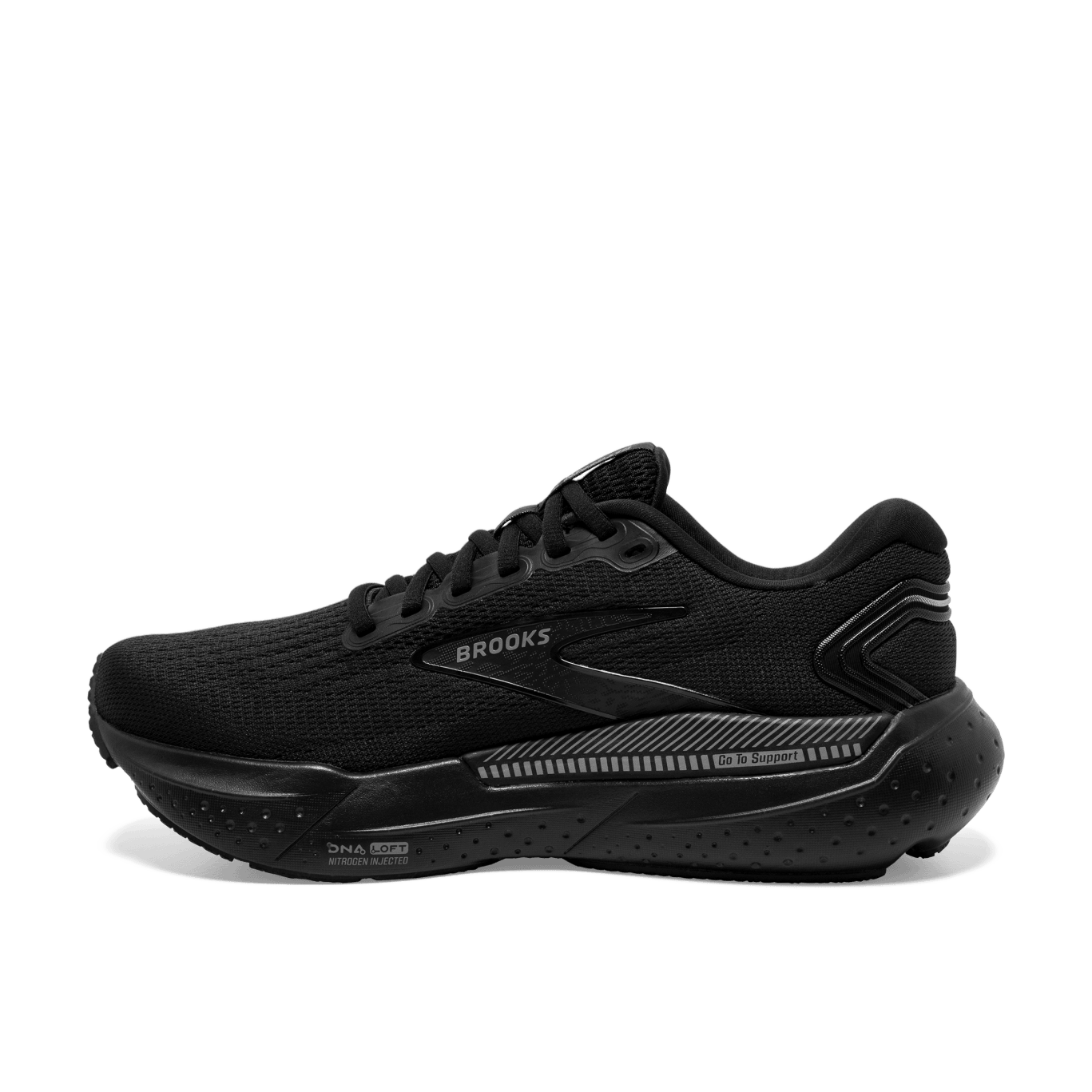 Brooks Glycerin GTS 21 (D Width) - Black/Black/Ebony (Mens)