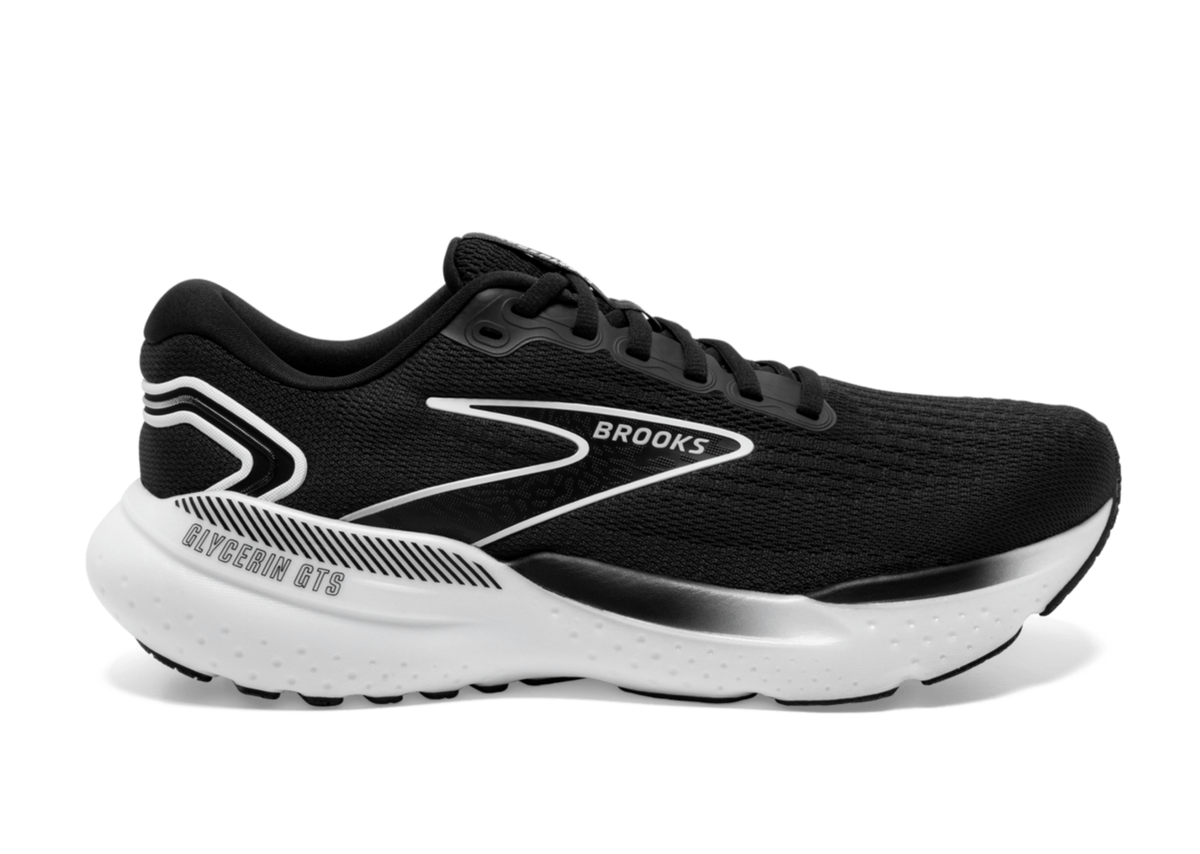 Brooks Glycerin GTS 21 (2E Width) - Black/Grey/White (Mens)