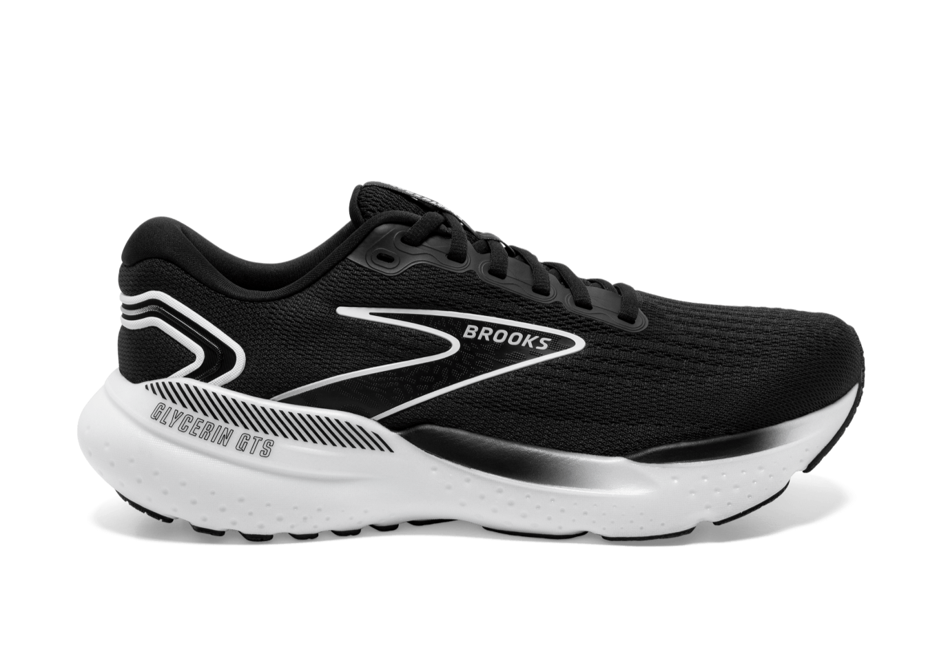 Brooks Glycerin GTS 21 (D Width) - Black/ White (Mens)