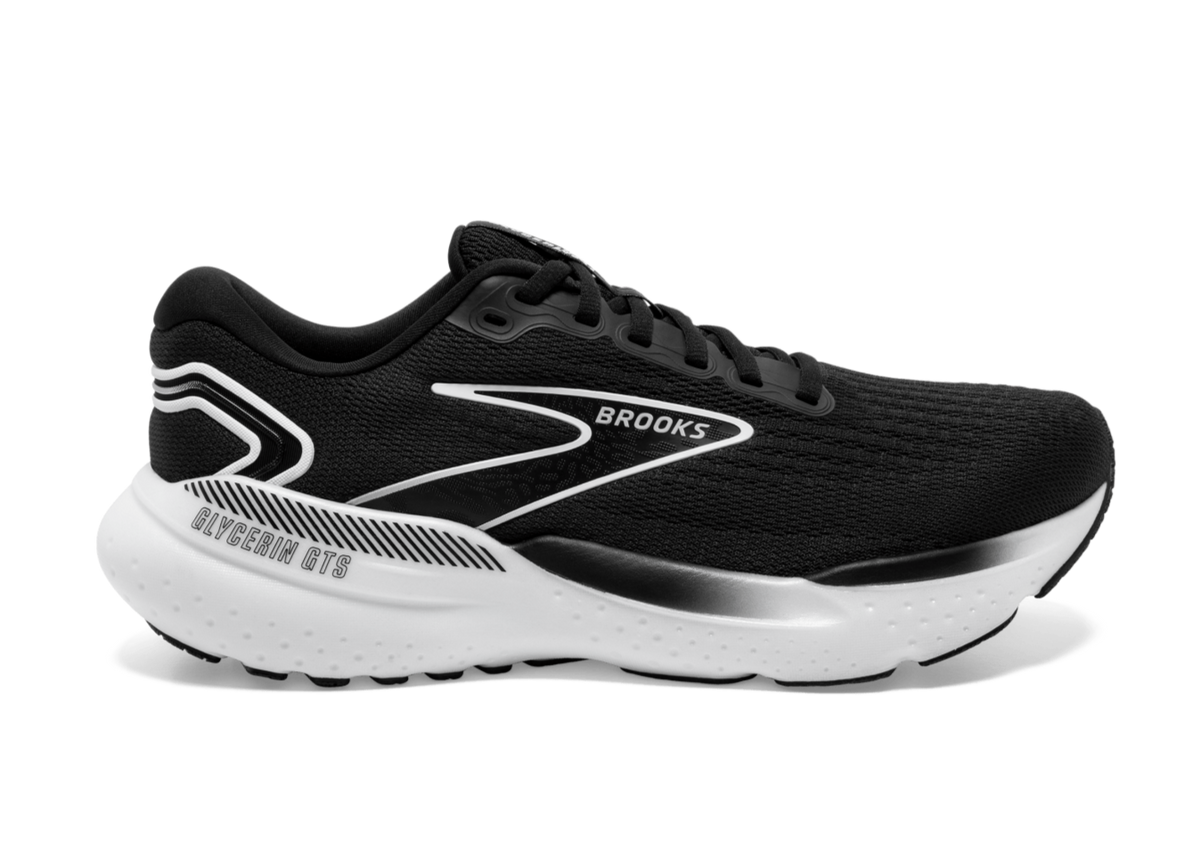 Brooks Glycerin GTS 21 (D Width) - Black/Grey/White (Womens)